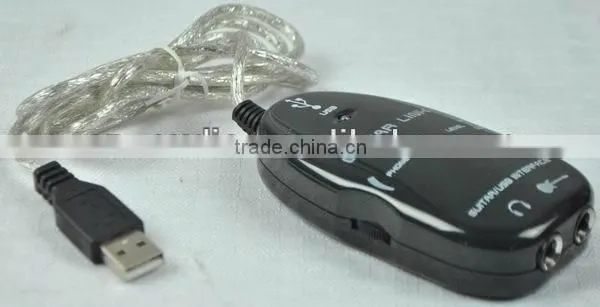 1.5 Meters Durable USB Guitar Recording Equipment For Monitoring With ACtive Monitor Speaker UGC01