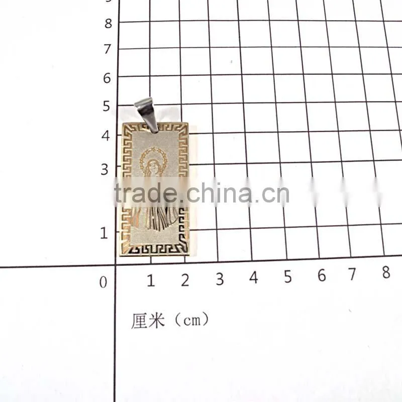 Factory Wholesale Charm Stainless Steel Pendant Jesus Tag Pendant