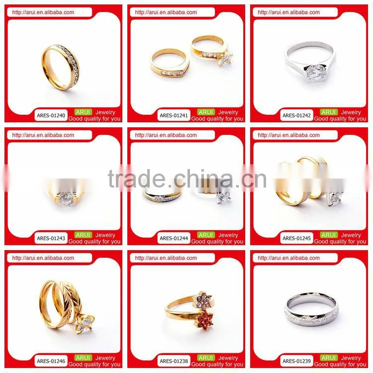 Alibaba in russian red stonne jewely twins flower diamond finger rings