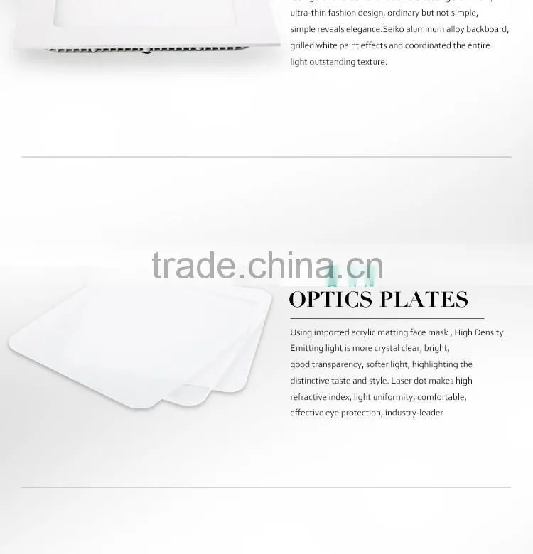 18 Watt LED Panel Light, Square Recessed Lighting Fixture Kit, Warm White panel light