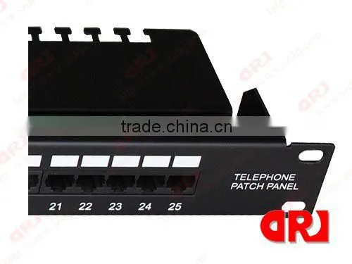 cable making equipment Rj11 Utp 25 port patch panel,voice patch panel