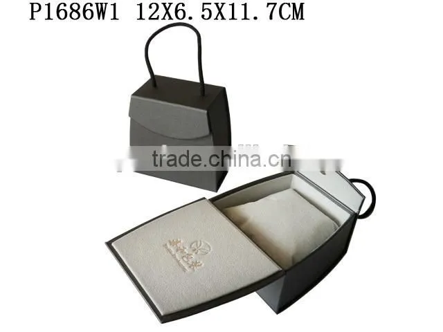 P1686W2 Cardboard Paper Watch Box wIth Snap