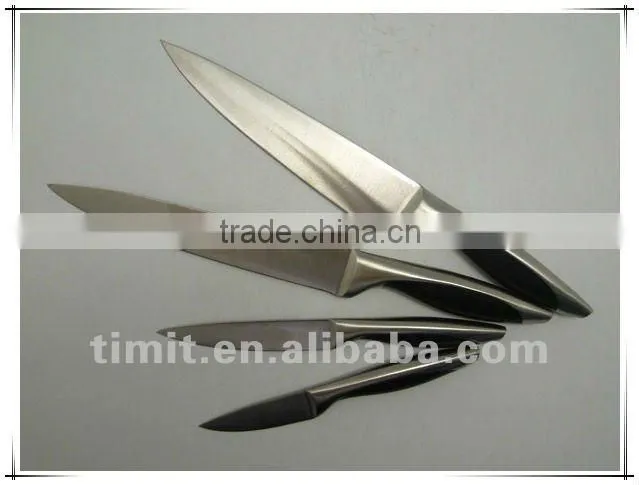 8pcs stainless steel solid handle good quality kitchen knife
