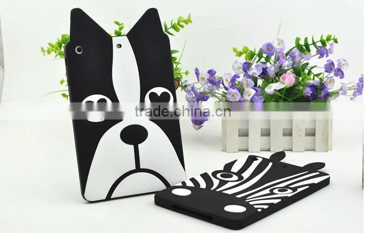 3D cartoon shape silicone rubber case for Ipad mini2/3/4