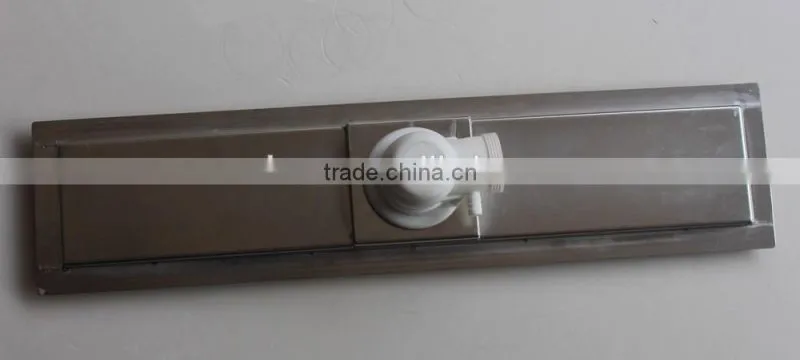 Audemar Sloped Channel Base Stainless Steel Side Outlet Shower Drain