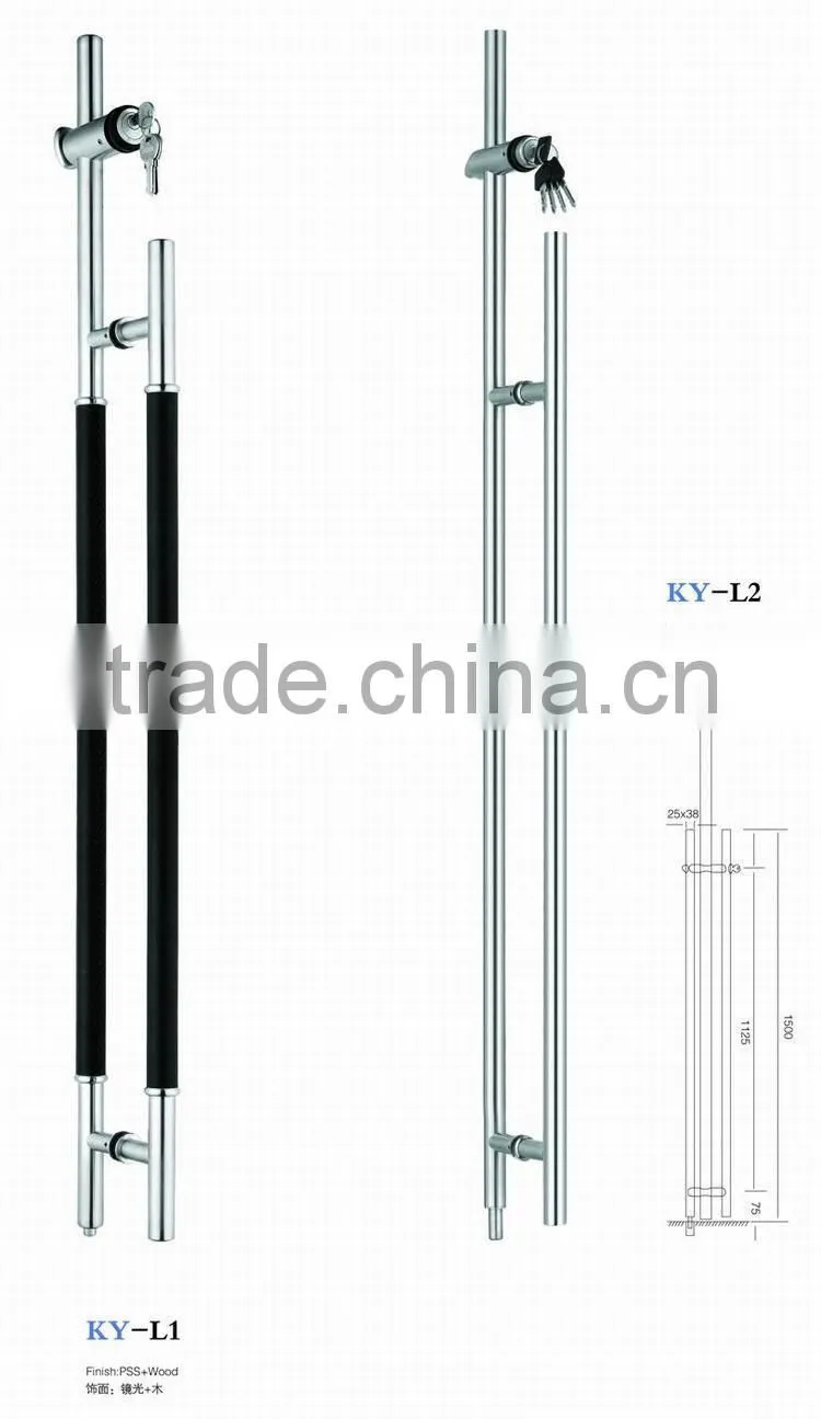 commercial glass door handles with lock