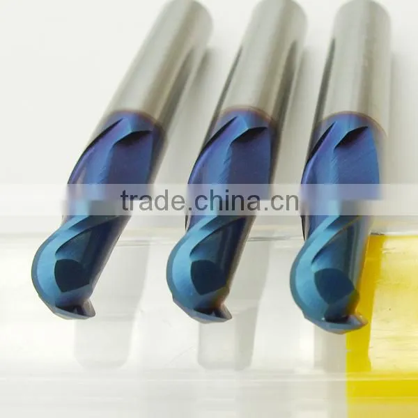 Solid Carbide Ball Nose End Milling Cutters , milling machine bits for metal processing