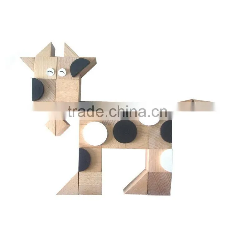 continued selling kids learning toys cubes & triangular prisms OEM gabe creative toys