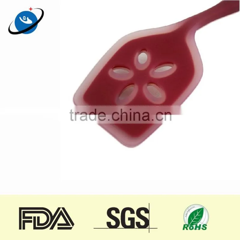 Non stick silicone slotted spatula