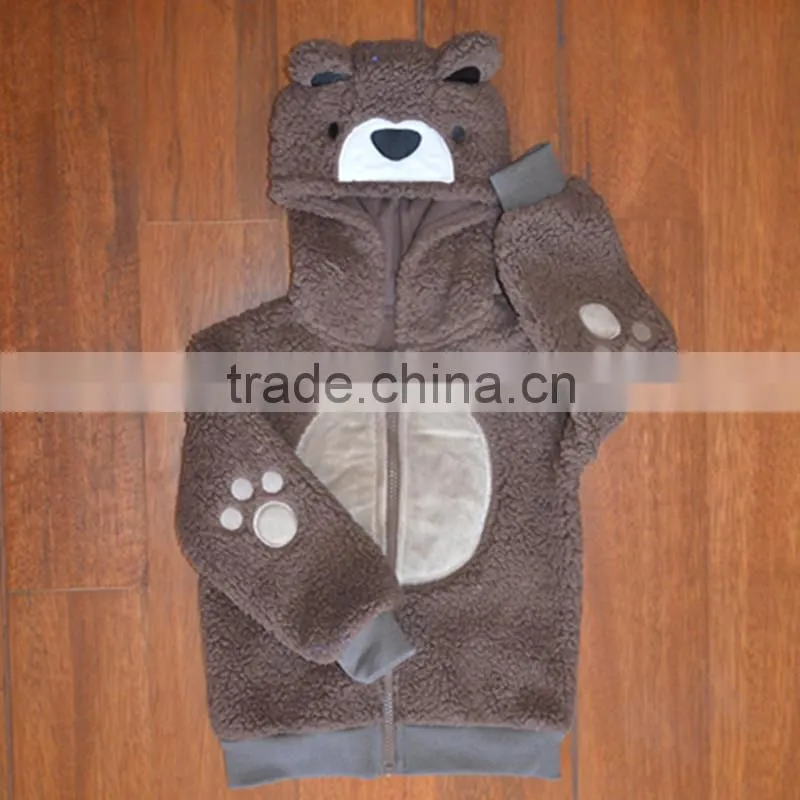 Crystal free design high quality bear long coat