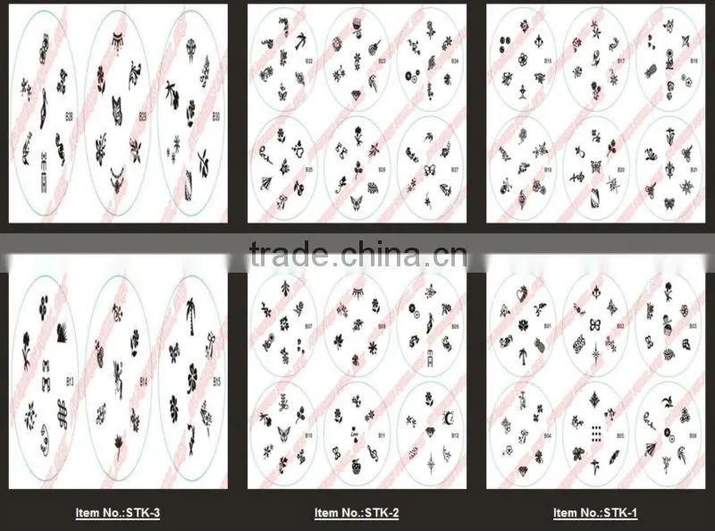 15*21cm hot sale 2014 new fashion konad stamping nail art 1000 design nail stamp Template B