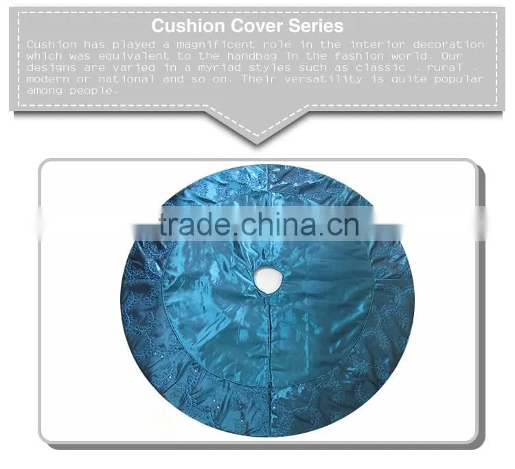New Velvet indoor luxury customized christmas tree skirt