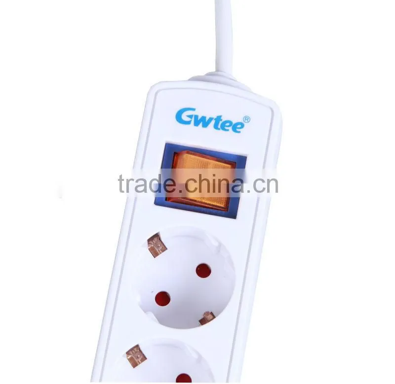 Eu standard french style 6 way extension electrical socket GT-6146