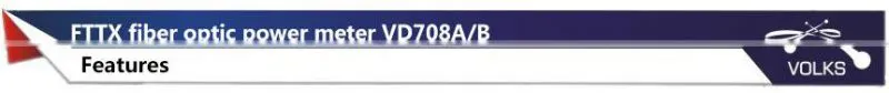 fiber optical power meter VD708A -70~+10dBm