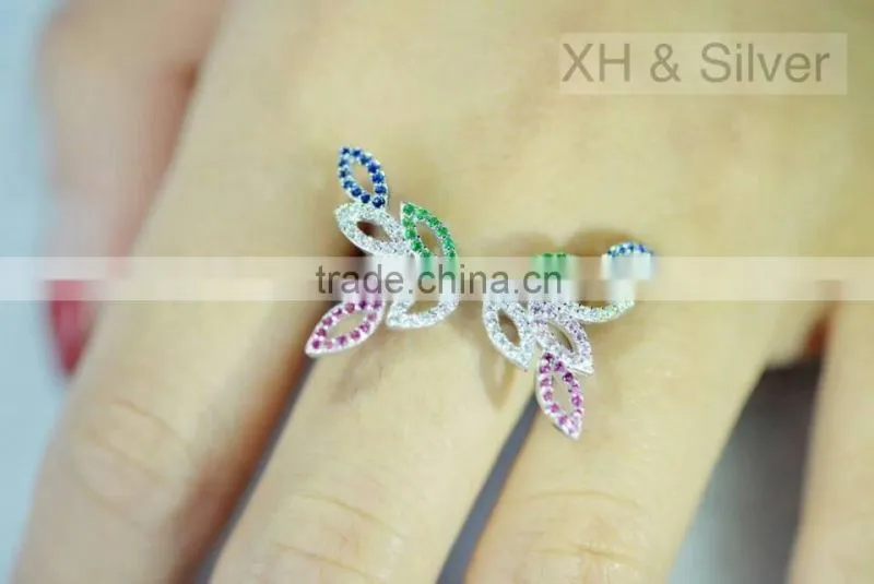 Factory direct wholesale price silver rose plated smart ring jewelry
