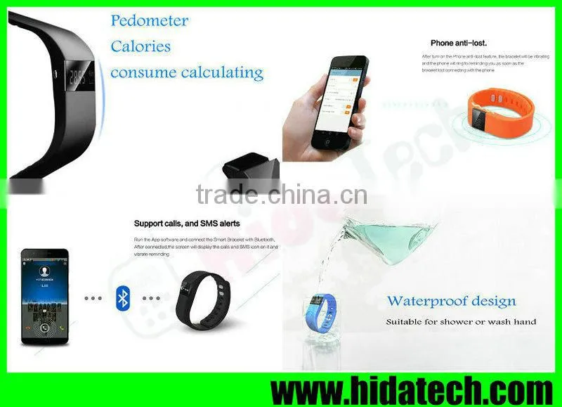 Hot Selling Fashion Smart Stainless Steel LED Bracelet Wristband Pedometer for Promotion Gifts