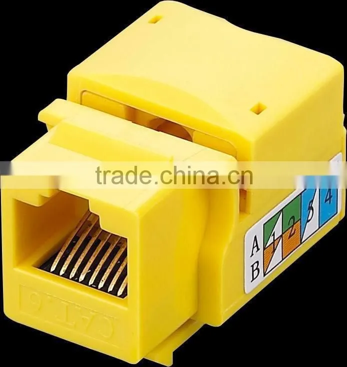 RJ45 cat5e cat6 utp female keystone jack commscope cat6 keystone jack