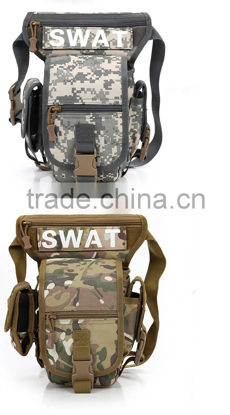Outdoor camo tactical military leg bag