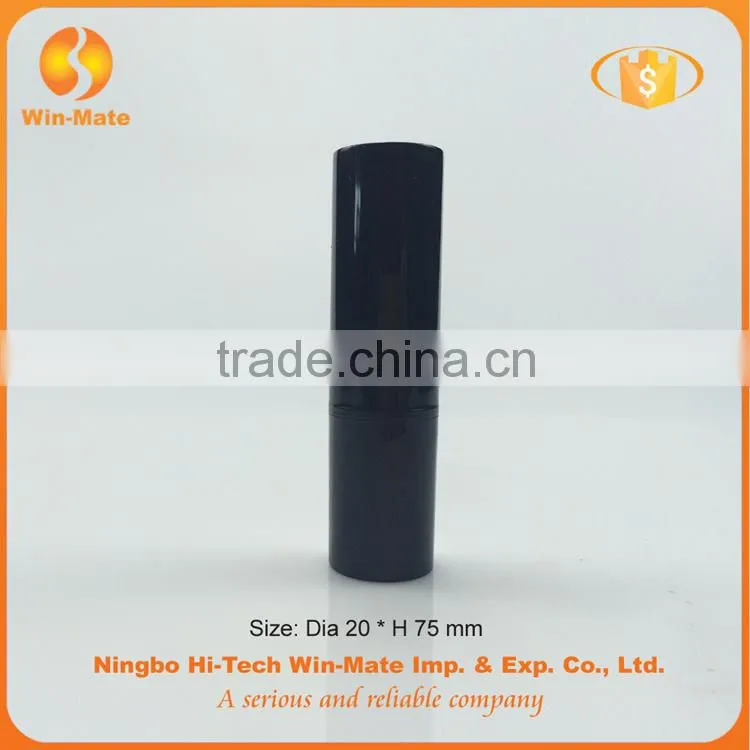 classic black plastic stick form lipstick tube