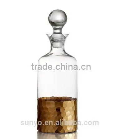 Clear drinking water jar pitcher leadfree crystal high quality customized size transparent star hotel glassware supplier