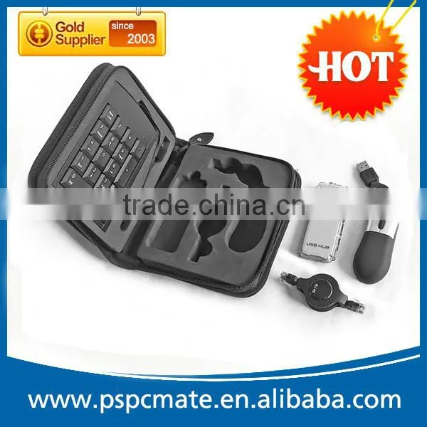 Popular Mini Portable USB Hub Mouse Number Keyboard Cable Travel Kit Bag Tools