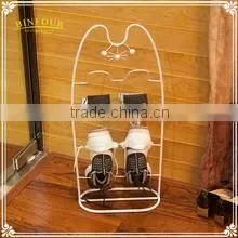 table standing 2 mesh pockets metal book stand