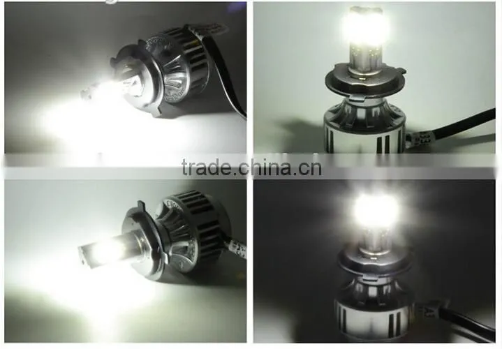 360 degrees 3 face H4 H7 H8 H9 H10 H11 H13 9005 9006 72w led headlight 6600lm led headlight high power led headlights h7