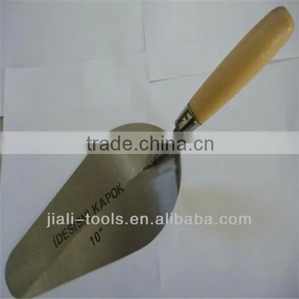 Hot ! Bricklaying trowel with wooden handle,carbon steel blade