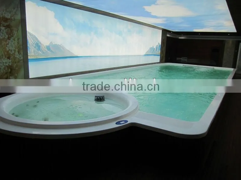 MEXDA Endless gelcoat liquid acrylic pool ,swimming spa pool, outdoor hot spa WS-P12(CE,SAA,ETL,TUV,SUV,ISO)