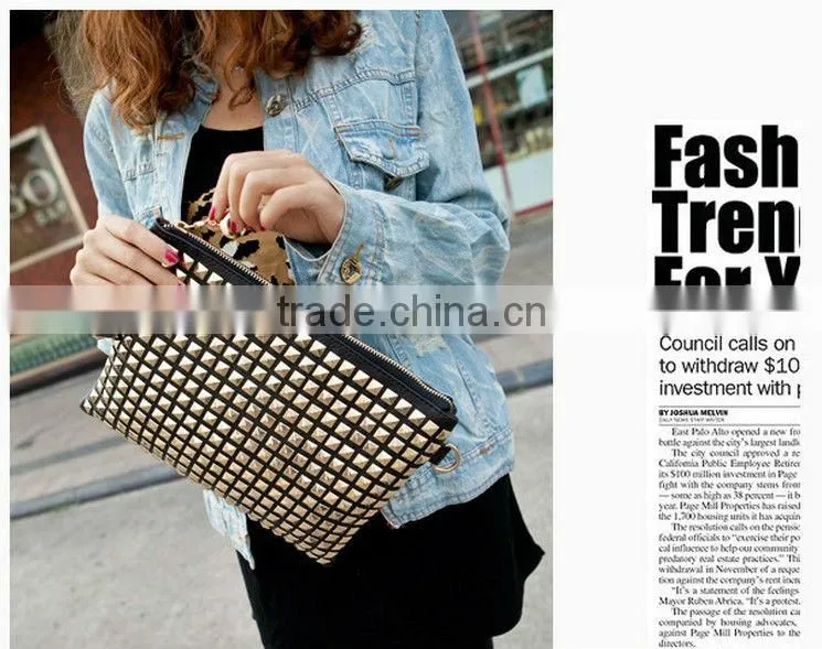 fahion 2013 dark white stone pattern handbags