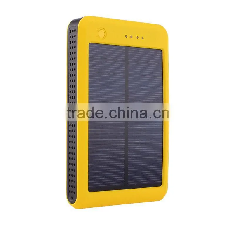 Newly Launched Dual USB Solar Power Phone Charger Mobile Power Bank Real 10000mah
