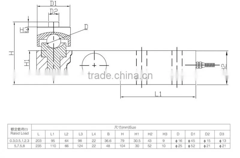 Alloy Steel ball head components for Load cell JX-2F
