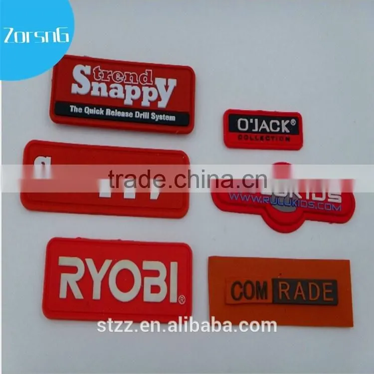 Wholesale personalized High Quality transparent rubber patch LOGO