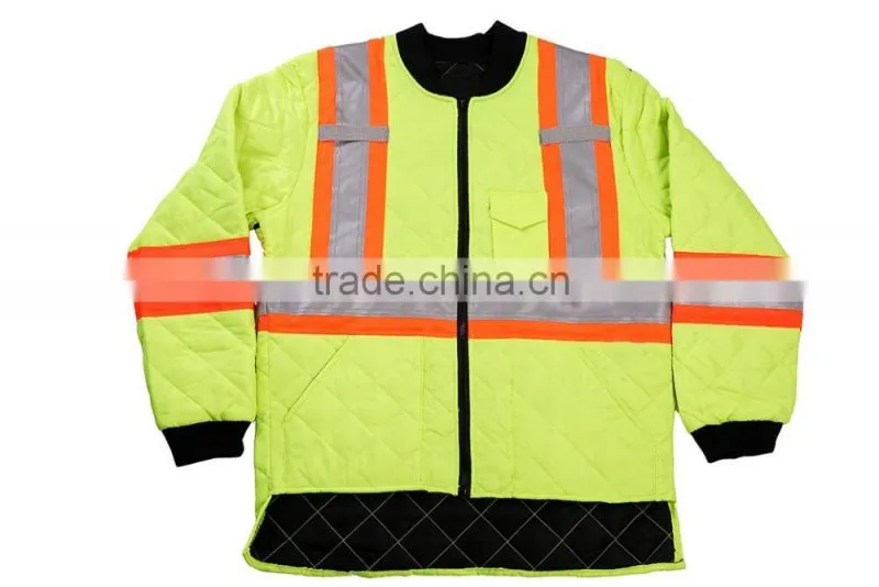 Traffic Safety Winter Jacket Safety Bomber Jacket cotton coat