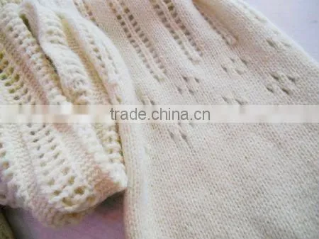fashion acrylic knitted jacquard scarf
