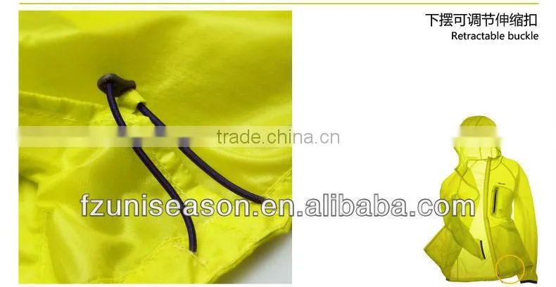 Wholesale summmer windbreaker jackets with bag