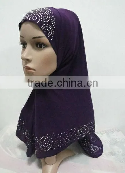 H148 new style muslim hijab,pull on hijab