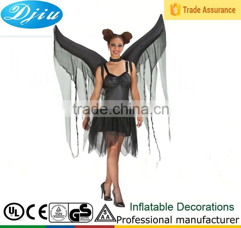 DJ-301 inflatable Bat Wings Adult Costume Demon Devil Fallen Angel Halloween Fancy Dress