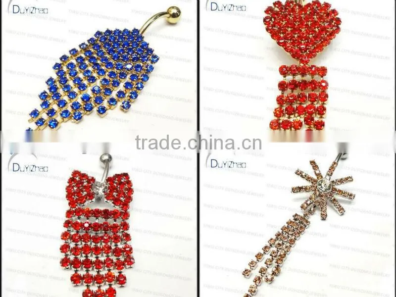 butterfly piercing vibrating navel rings body jewelry