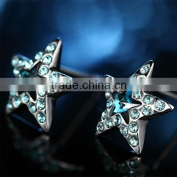 Most Popular Star Shape cz Diamond Stud Earrings