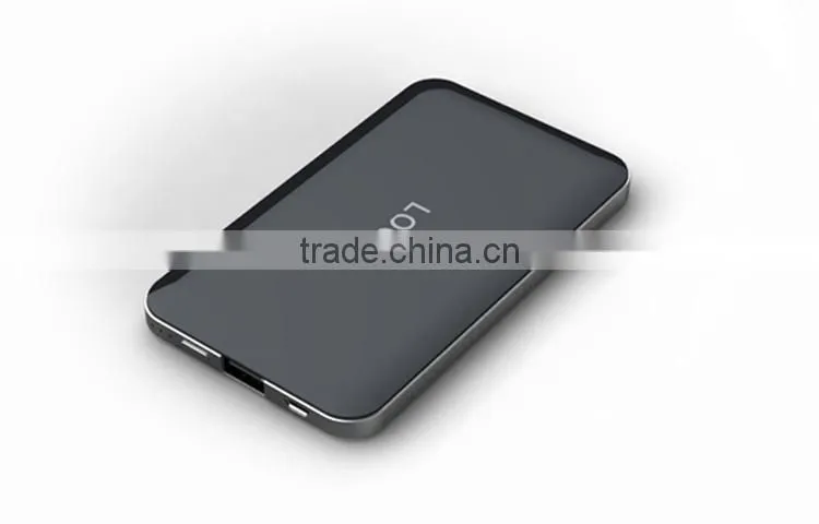 smartphone with 4 led light ultra slim mobile power bank for iphone