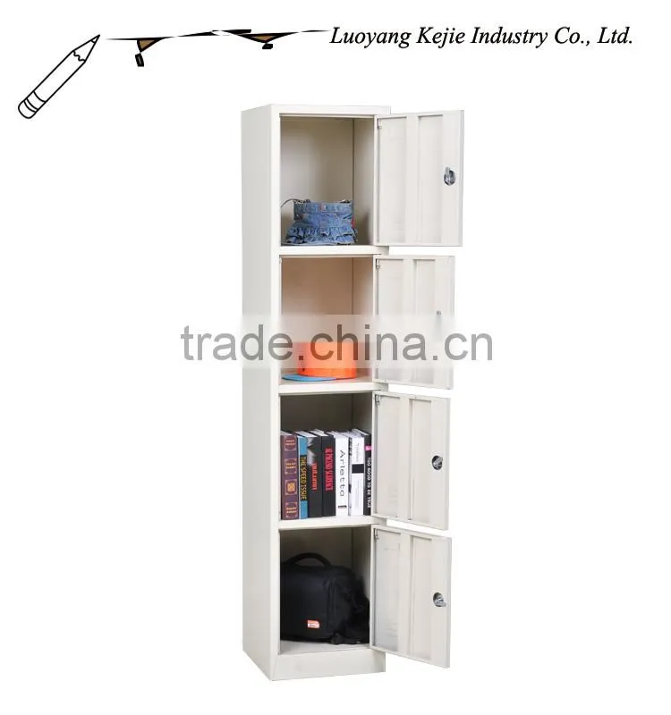 Hot Selling 4 Doors Strong Steel Office Employee Changing Room Locker