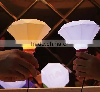 Creative USB Diamond shape led night light,led circle ring light, led table baby light