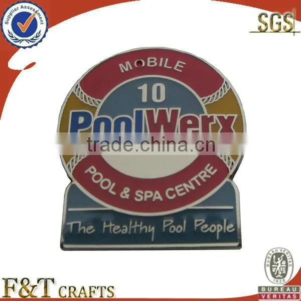 we make custom metal badges with metal painted safety pin