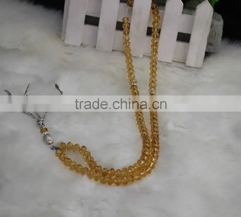 factory directly sale best quality K9 crystal material muslim 99pcs/strand Prayer Beads hot selling