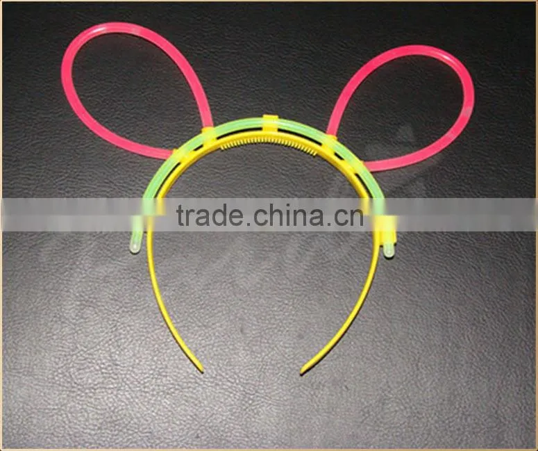 Hot carnival party glow hairclip glow in the dark hair band