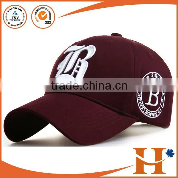 Custom high quality golf cap and hats men, tattered baseball cap with embroidery patch