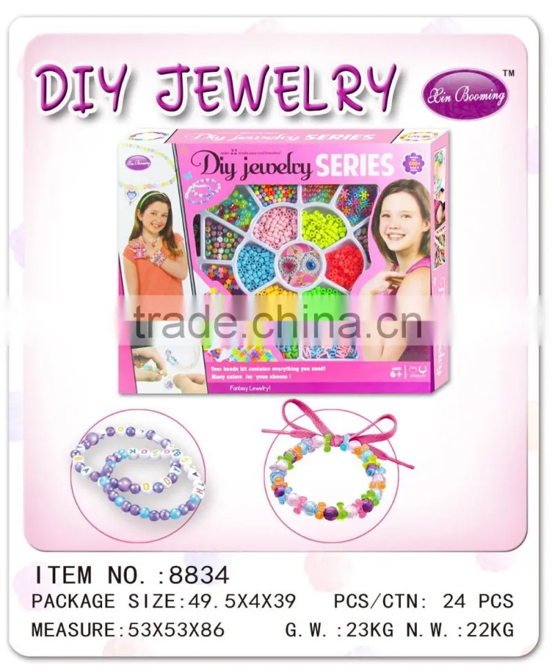 Wholesale DIY beads necklace handmade jewelry toy