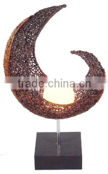 Halogen Rattan Table Lamp/Light with CE