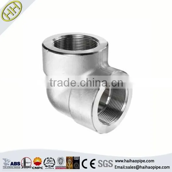 CHINA SUPPLY astm A105 carbon steel 90 degree socket weld forged pipe fittings elbow